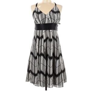 *NWOT Ted Baker Silk Black/White Print Summer Dress - Sz 6